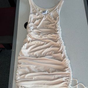Princess Polly tan dress with side ties